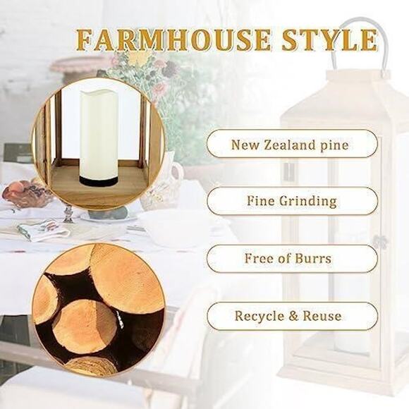 Bdor 2 Pack Lanterns Decorative - 27.5in New Zeala - Picture 4 of 6